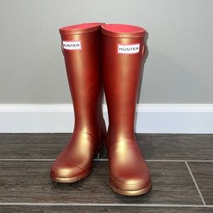 Kids Tall Hunter Boots Nebular Rhythmic Pink, Girls Size 2